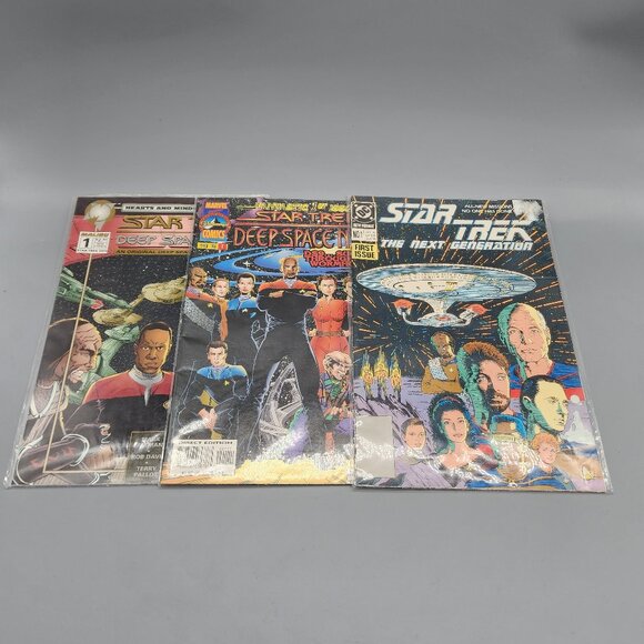 Star Trek Comic Lot x3 DS9 TNG First Issues Marvel Malibu Paramount - Picture 2 of 12